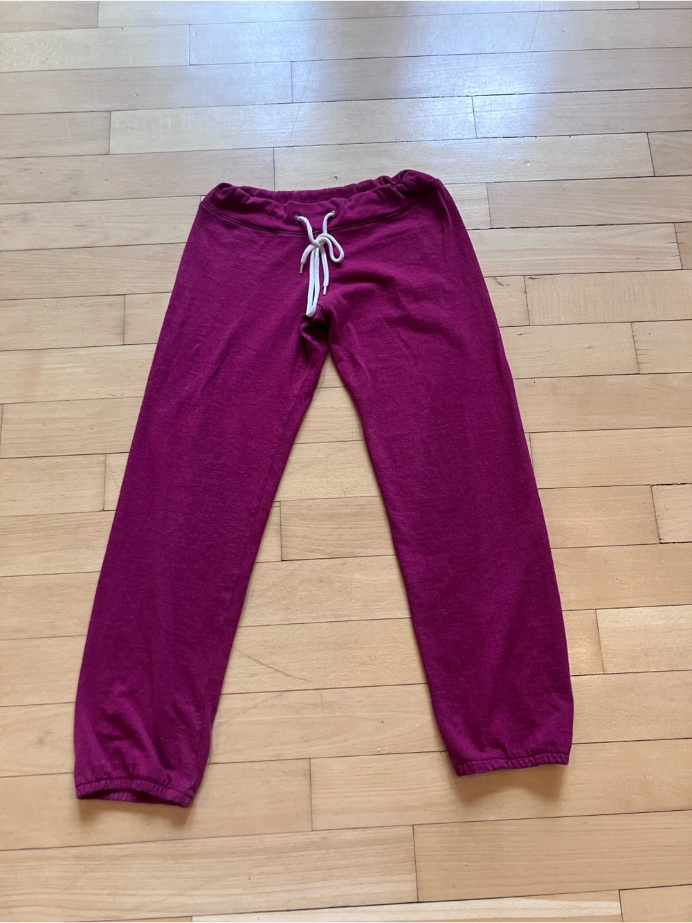 Monrow Classic Vintage Sweatpants, Maroon, Women’s XS.